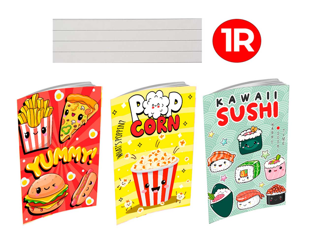 quaderni maxi active rigatura 1r food - confezione da 10 quaderni