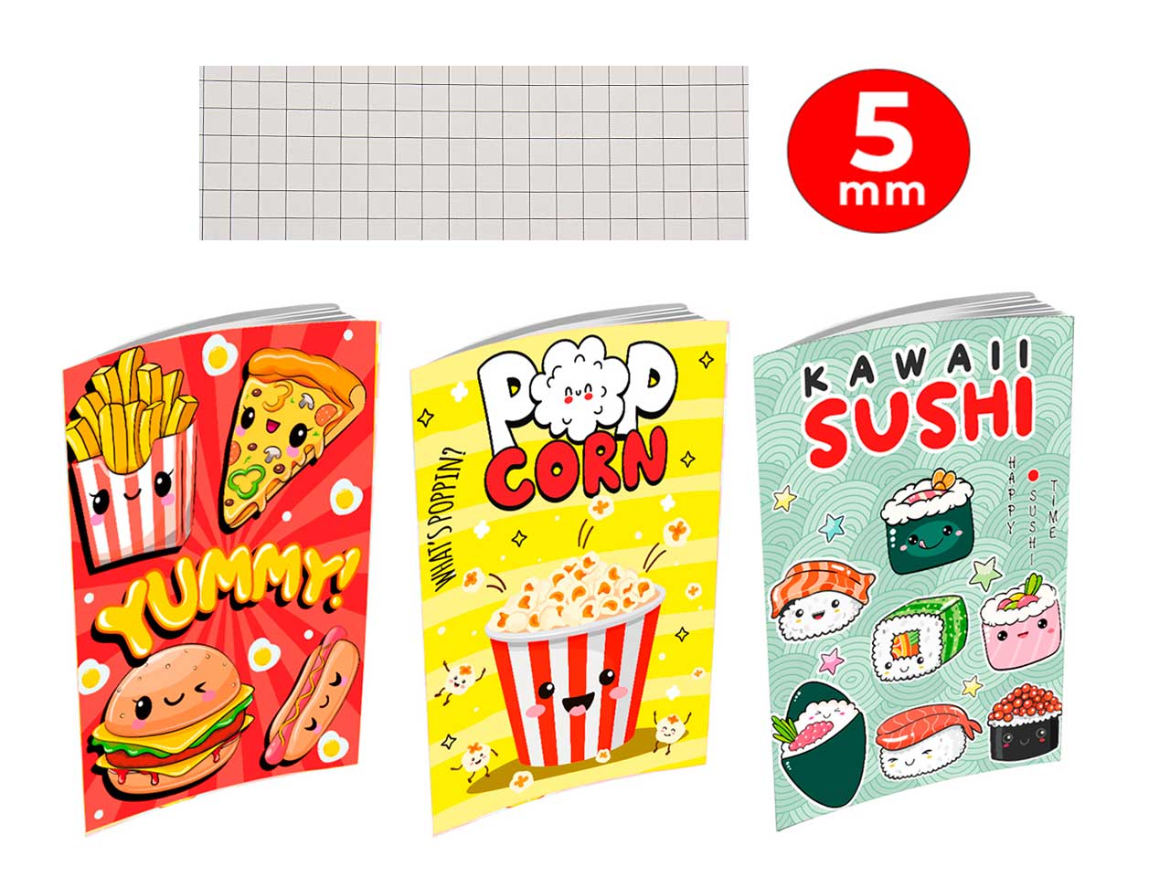 quaderni maxi active rigatura 5mm food - confezione da 10 quaderni