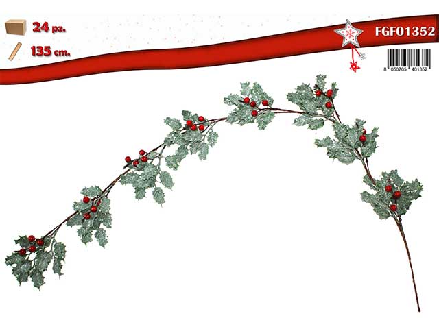 ramo 135cm c/bacche rosse