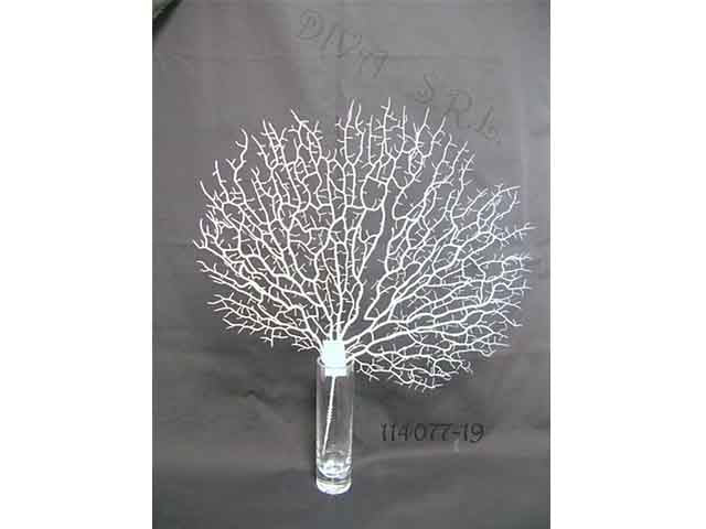Ramo corallo 44cm bianco 114077