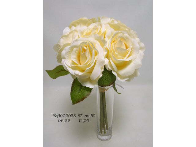 Mazzo rose x7 avorio da000038