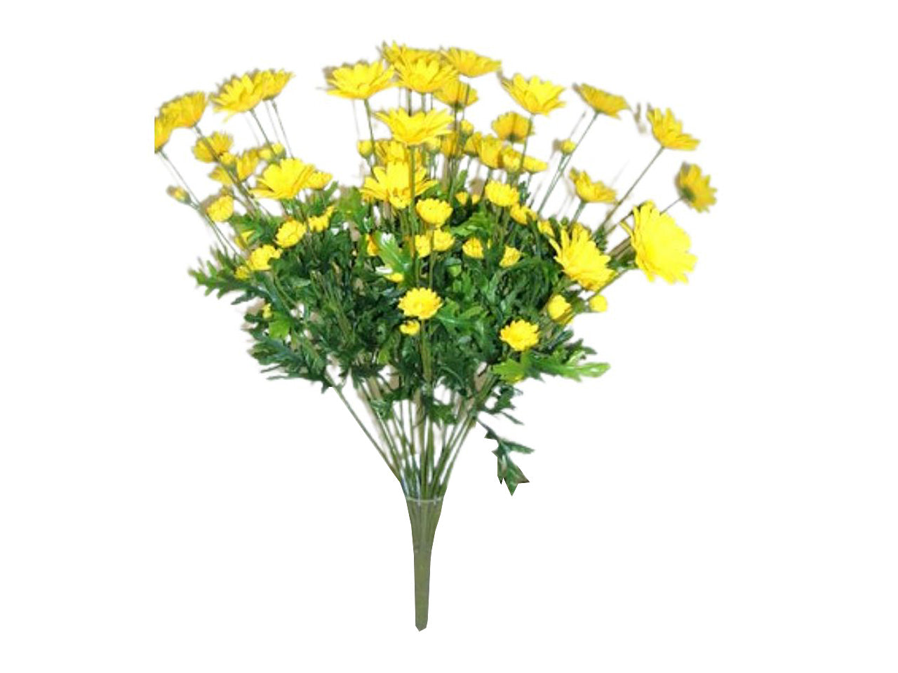 Mazzo di margherite x 18 colore giallo 60cm