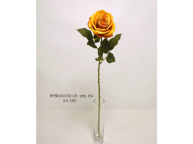 rosa spruzzata 64cm arancio d000132