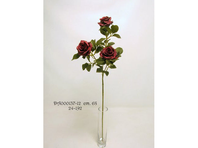 Rosa spruzzata 68cm bordeaux da000137