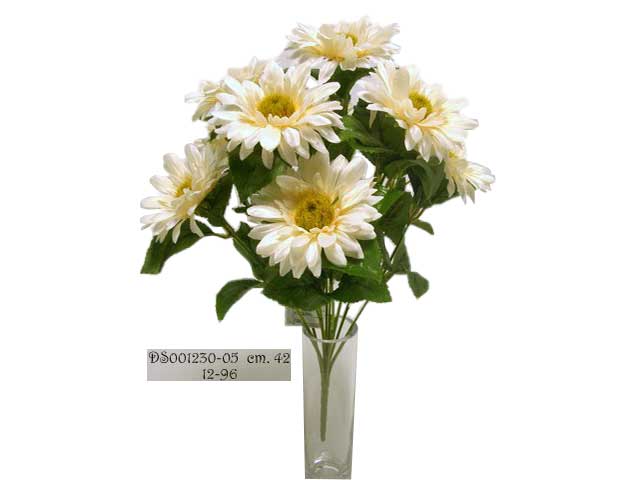mazzo gerbere crema 42cm ds001230