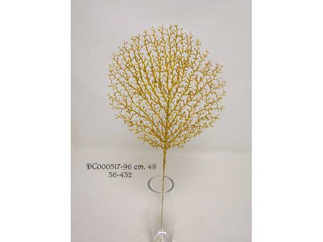 corallo 48cm spruzzato oro dc000517