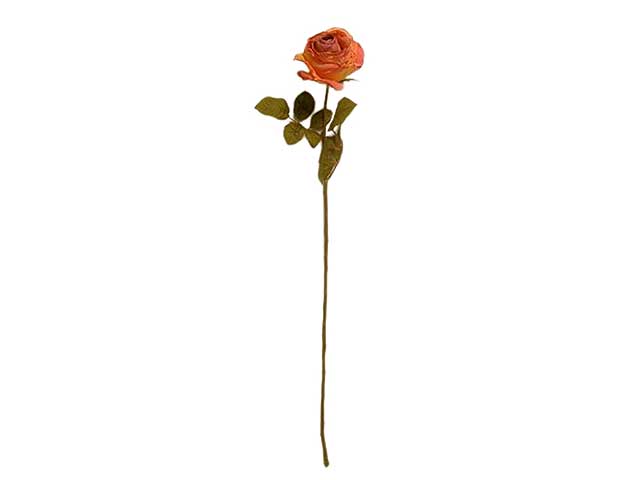 Rosa singola 66cm arancio da000259