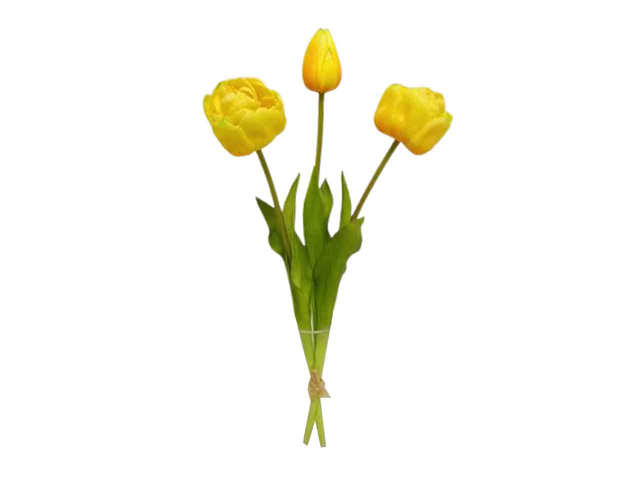 Mazzo tulipano x3 48cm giallo ds001930