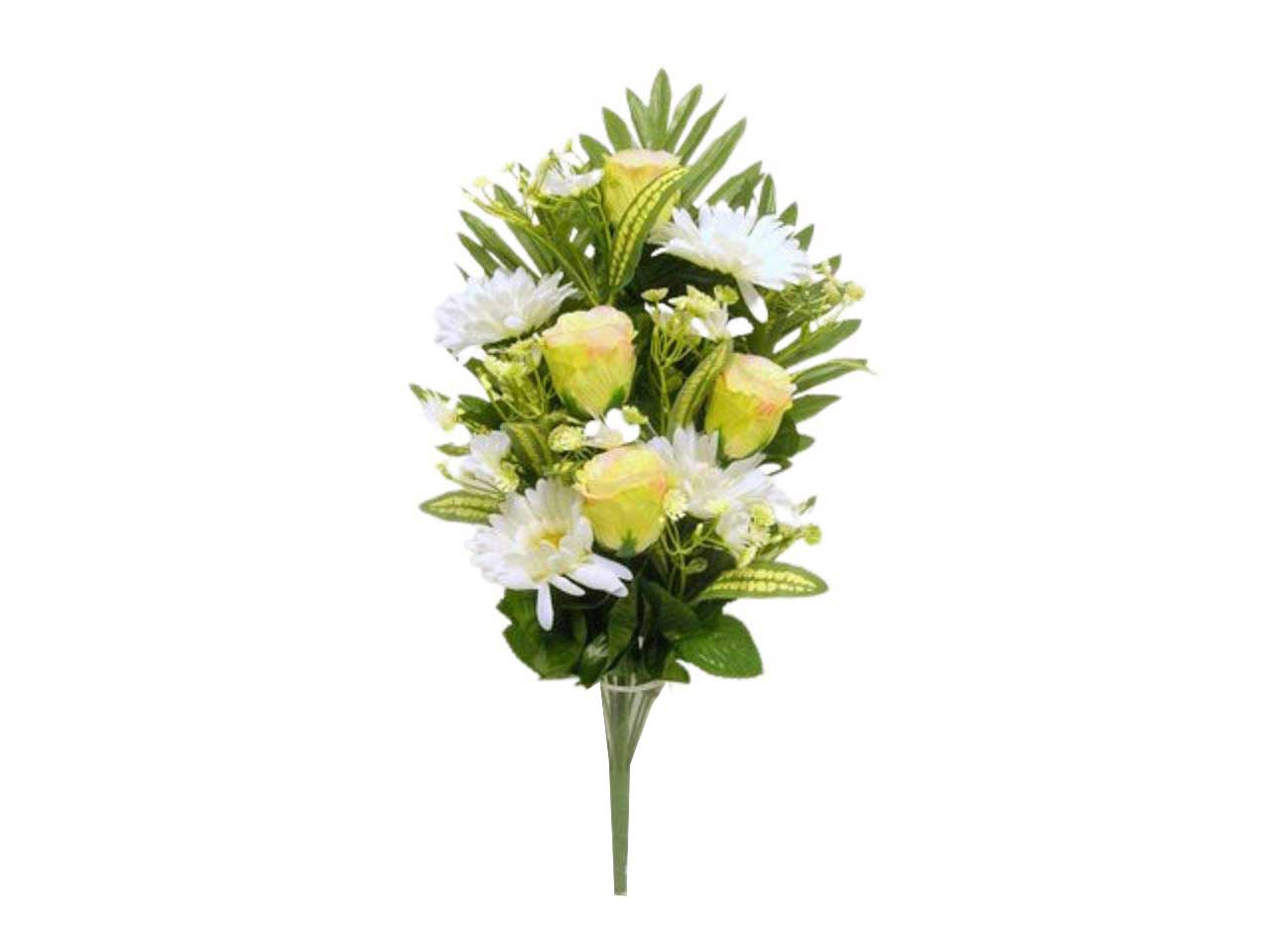 Mazzo rose e gerbera x14 verde