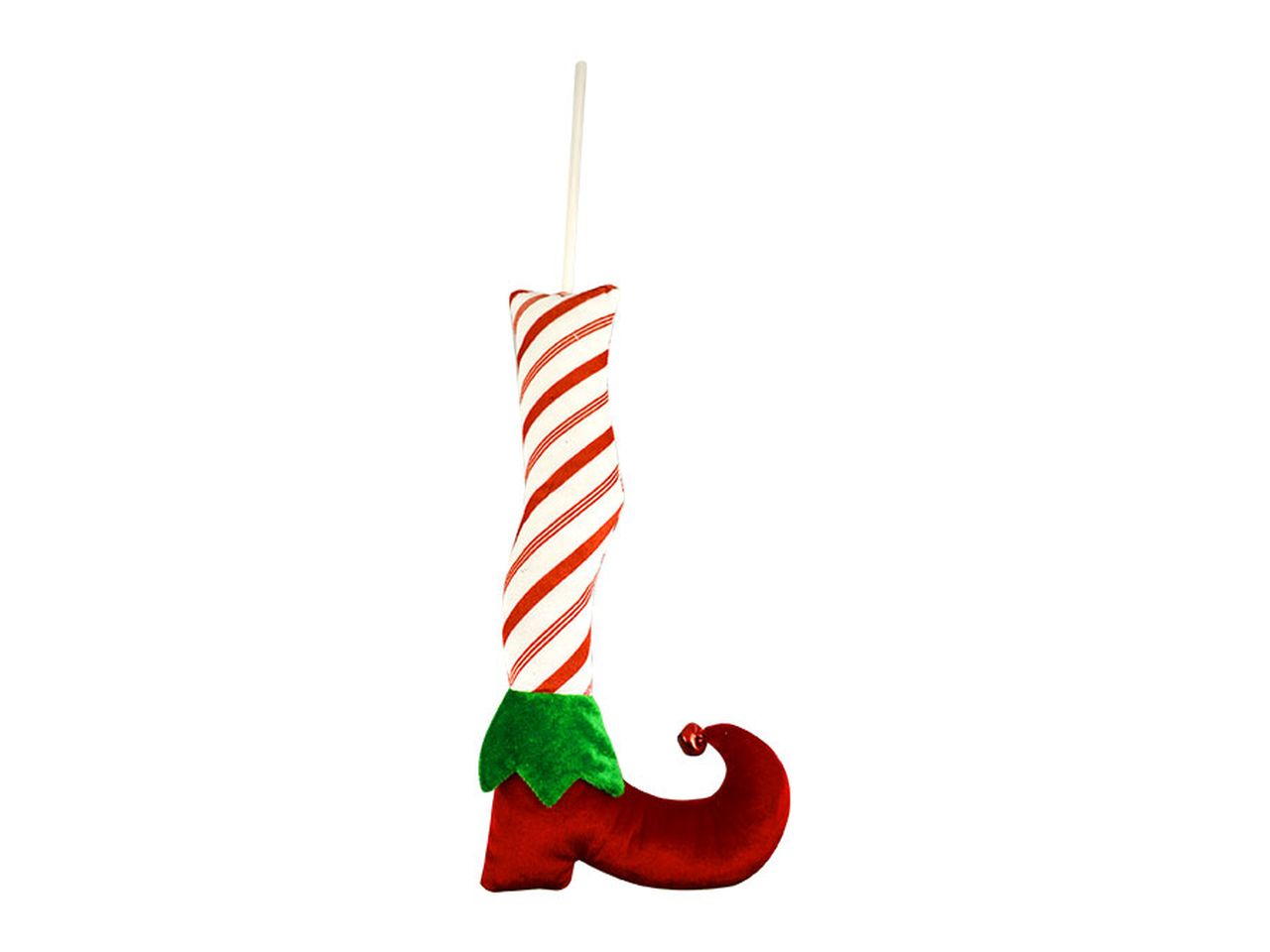 Pick pendente gamba di elfo misura 50cm colore rosso e verde