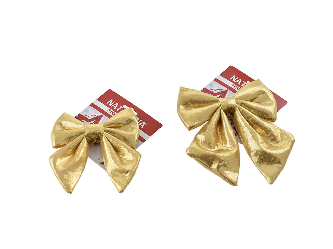 Fiocco natalizio imbottito colore oro