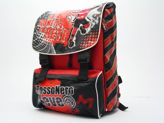 Rosso-nero zaino estensibile