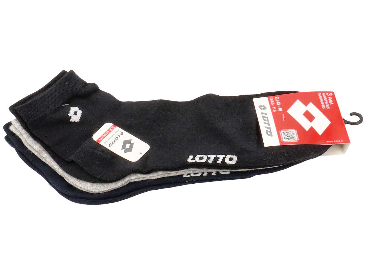 lotto calza 3 pezzi 43/46 12-012
