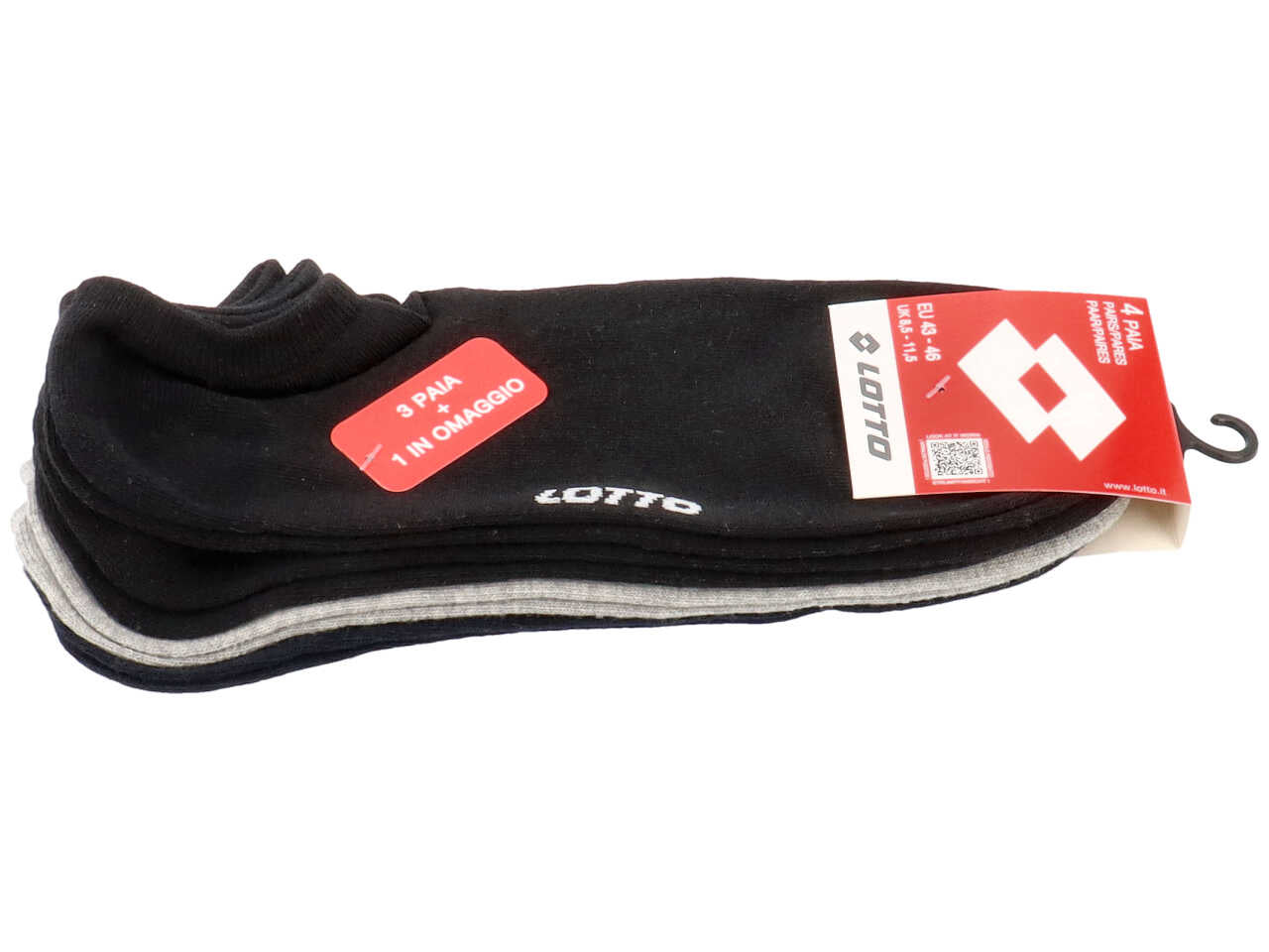 Lotto calza 4 pezzi 43-46 12-012