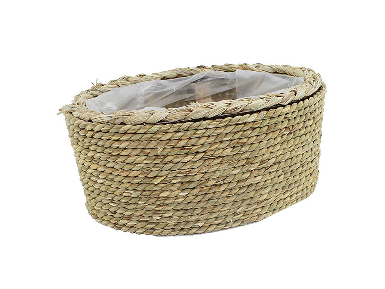 Portapiante rattan ovale