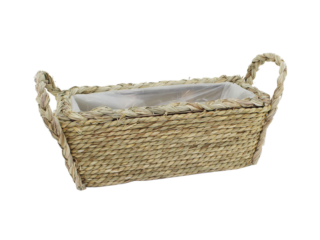 Portapiante rattan rettangolare