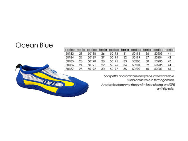 Scarpette ocean blu tg.30