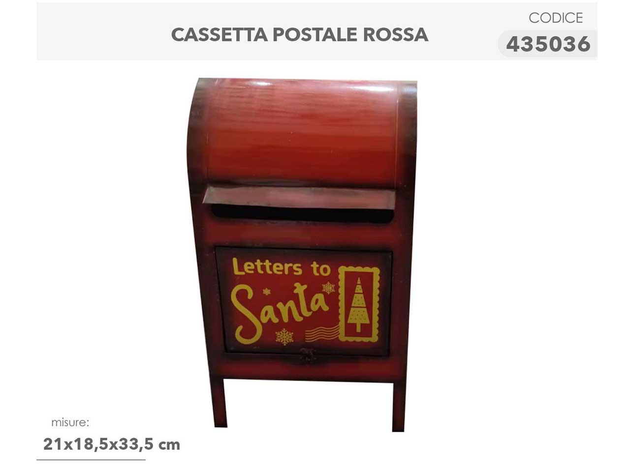 cassetta posta rossa 21x18.5x33.5cm
