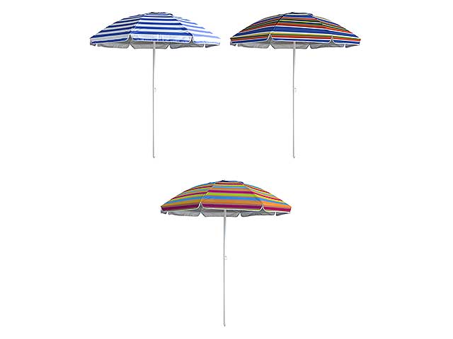 Ombrellone da spiaggia acciaio e fibre di vetro 200/8/32cm