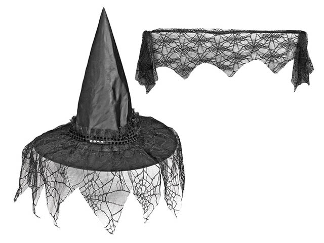 Cappello strega+velo ragn. 038231 $