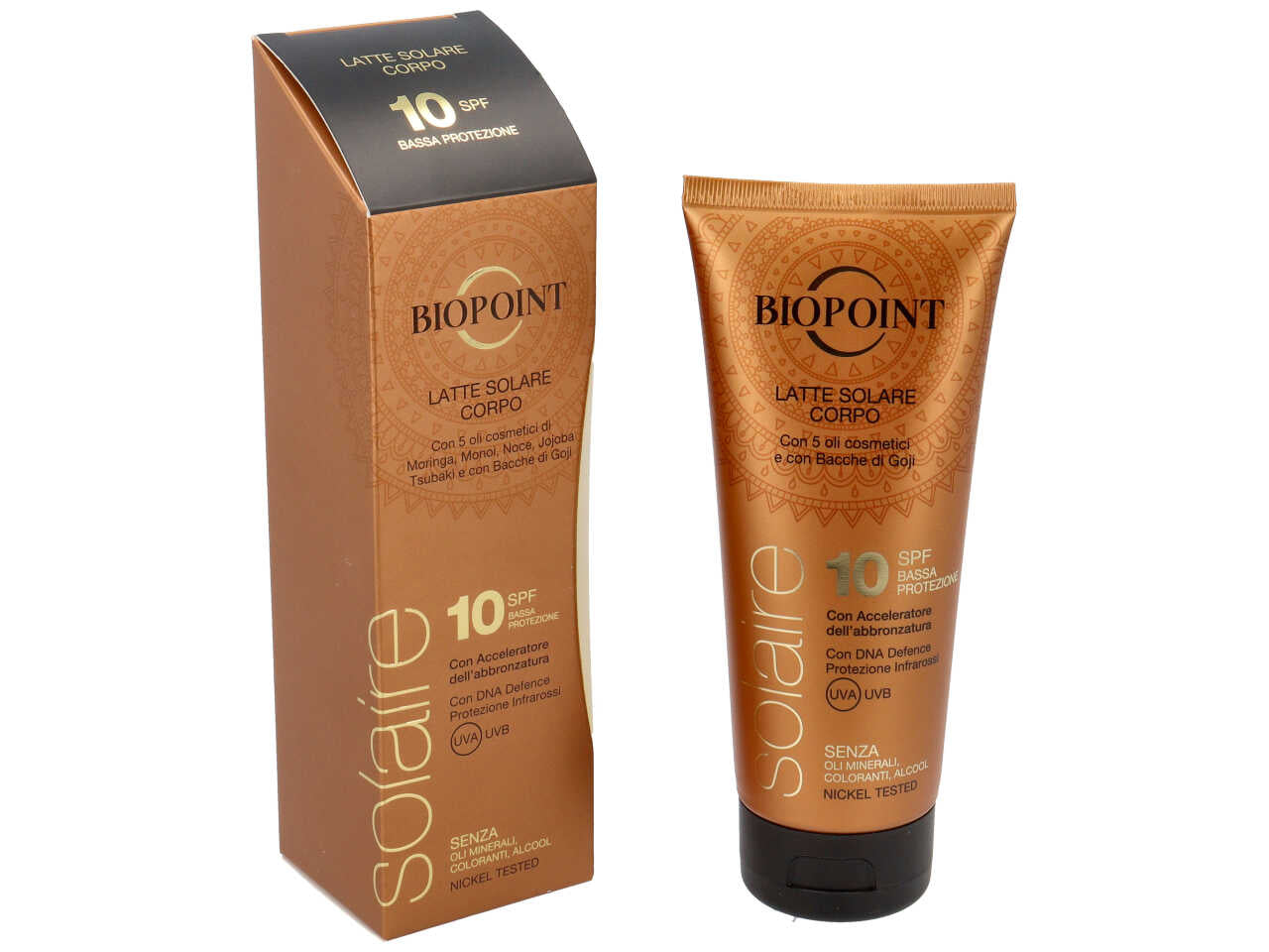 Biopoint latte solare spf10 200ml