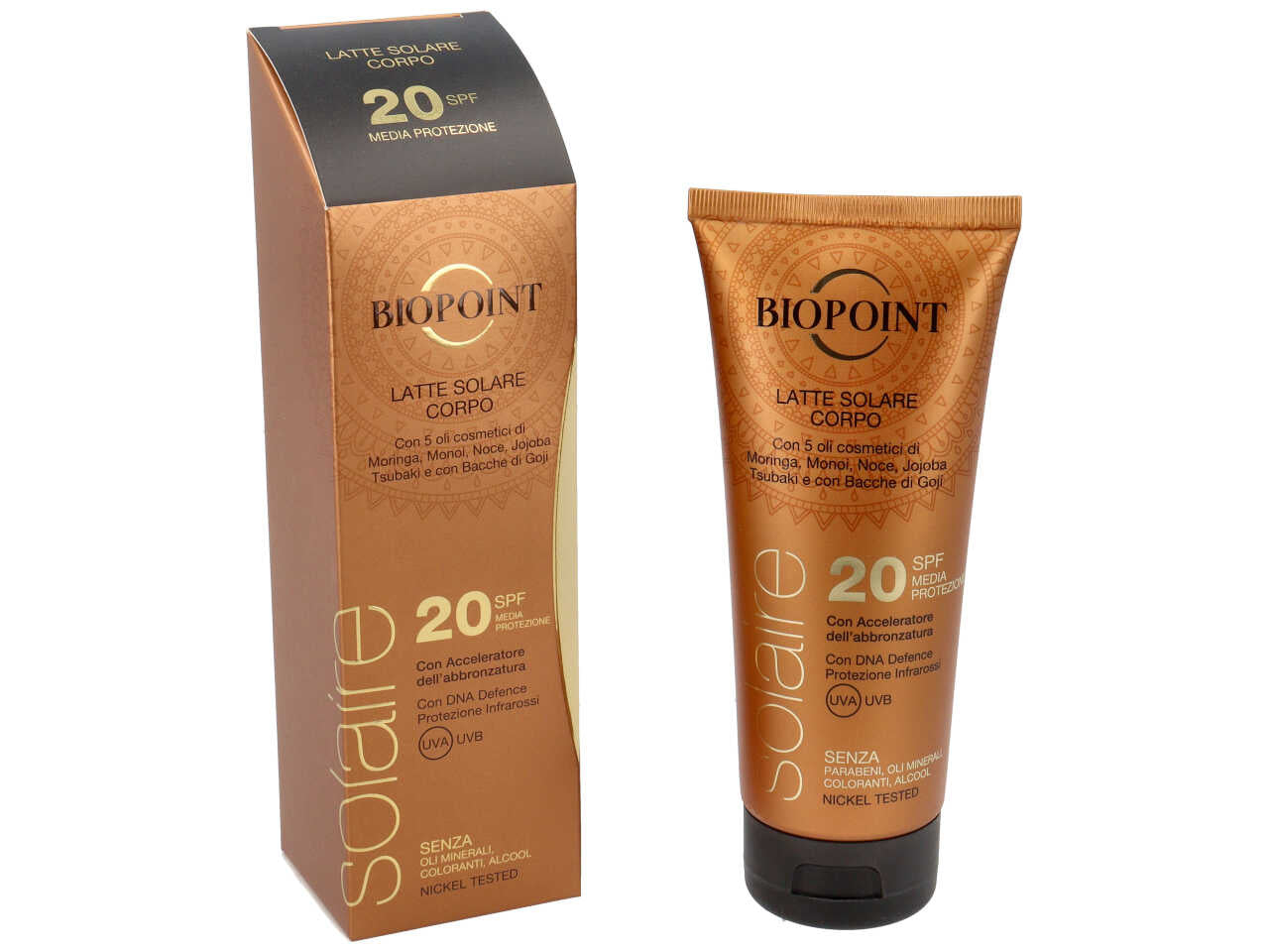 Biopoint latte solare spf20 200ml