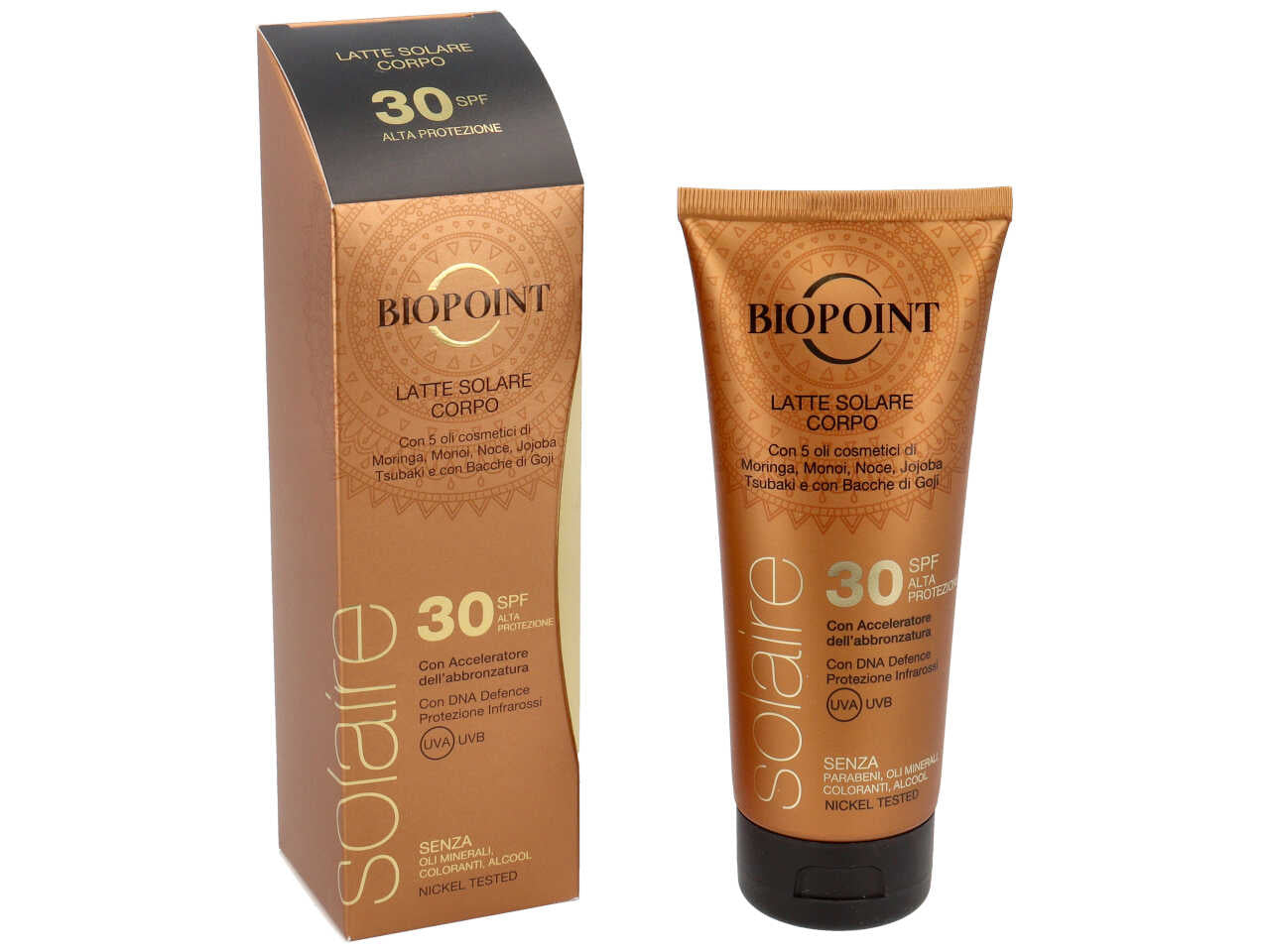 Biopoint latte solare spf30 200ml