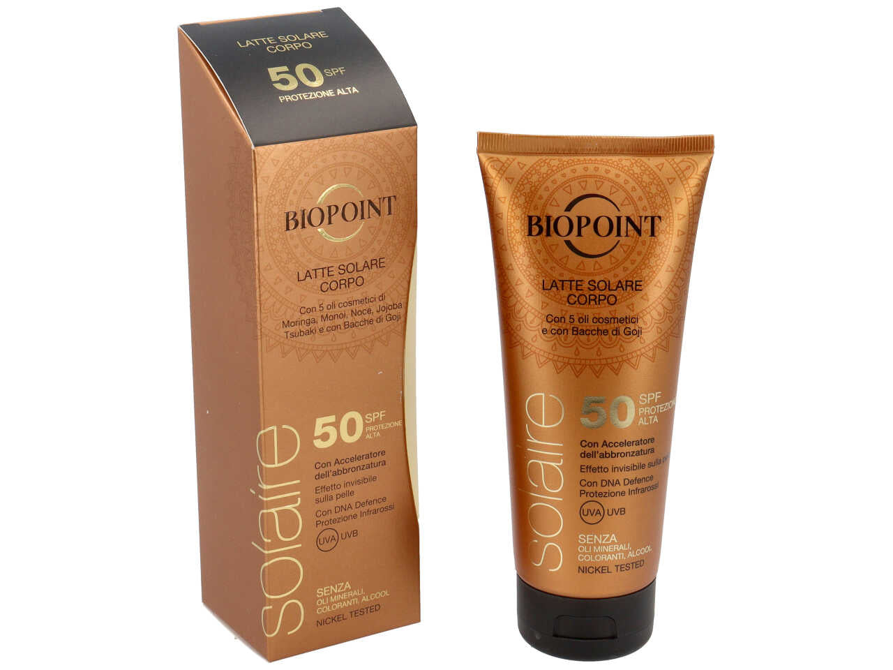 Biopoint latte solare spf50 200ml