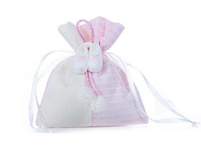 Sacchetto c/scarpetta h.10 rosa acz600/g