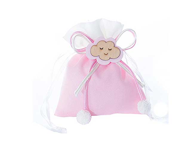 Sacchetto c/nuvoletta h.10 rosa acz608/g