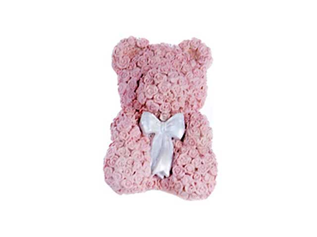 Orsetto magnete h.6,5cm rosa rb859/g