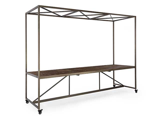 Tavolo espos.con tetto 300x210h 0721287