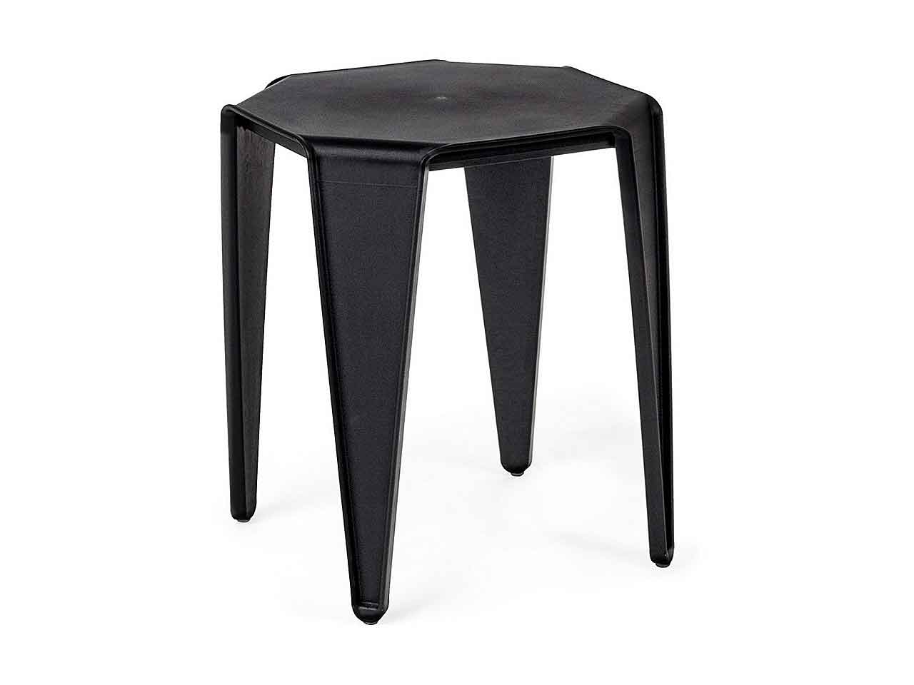 linea camden sgabello nero 0730161