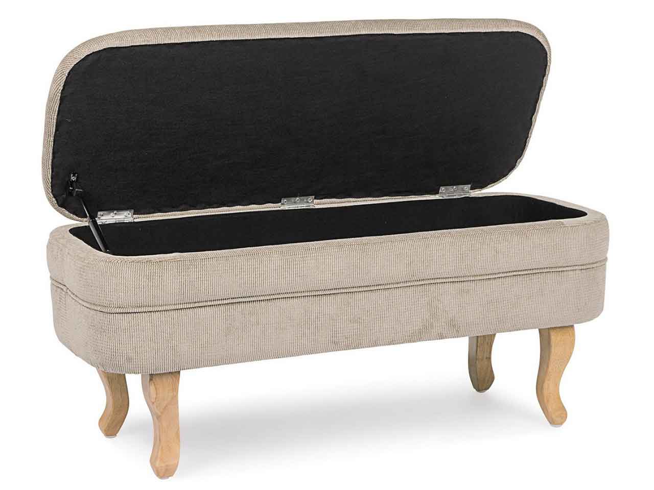 Linea chenille panca con contenitore tortora 0748243