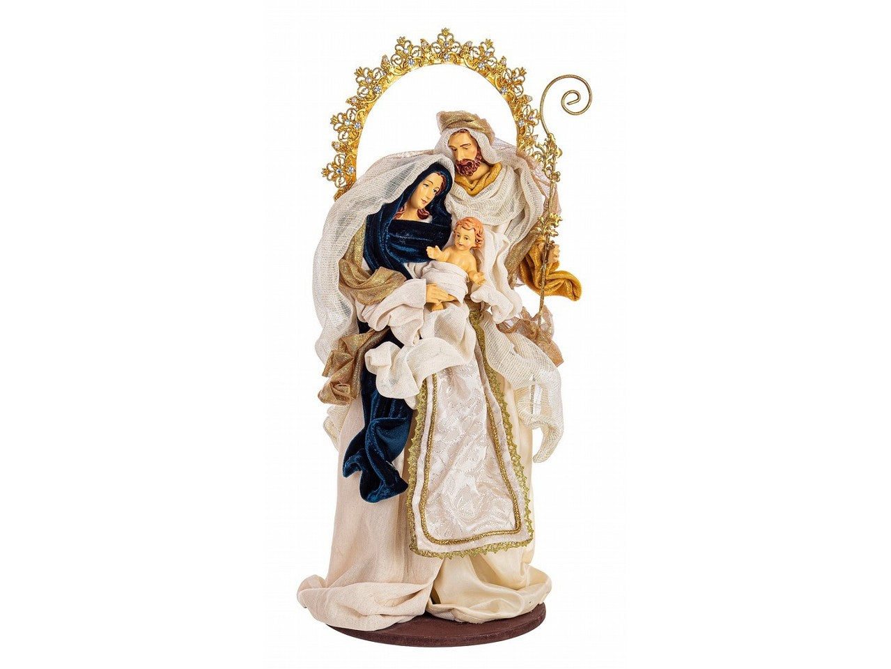 Sacra famiglia eden con corona