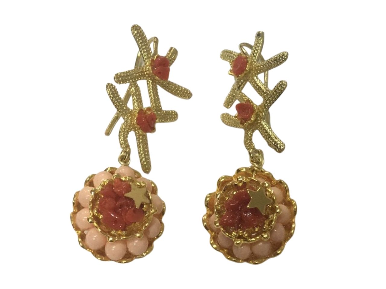 orecchini stelle marine rosa orc35