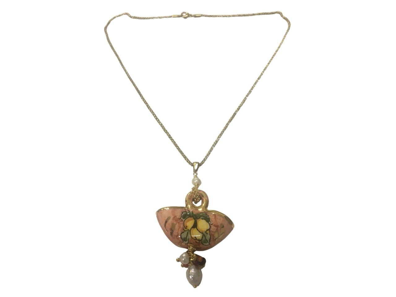 collana con borsa rosa clc49