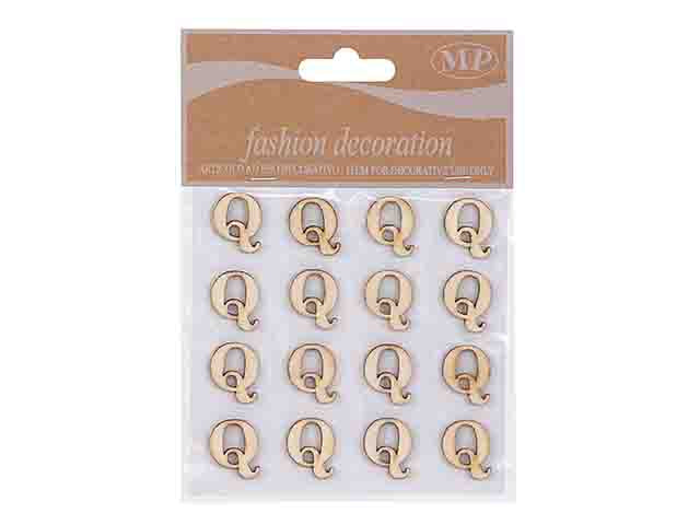 lettere legno 10mm. 16pz q t067q