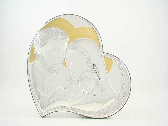 cuore sacra famiglia 35x35 oro gf0405/5