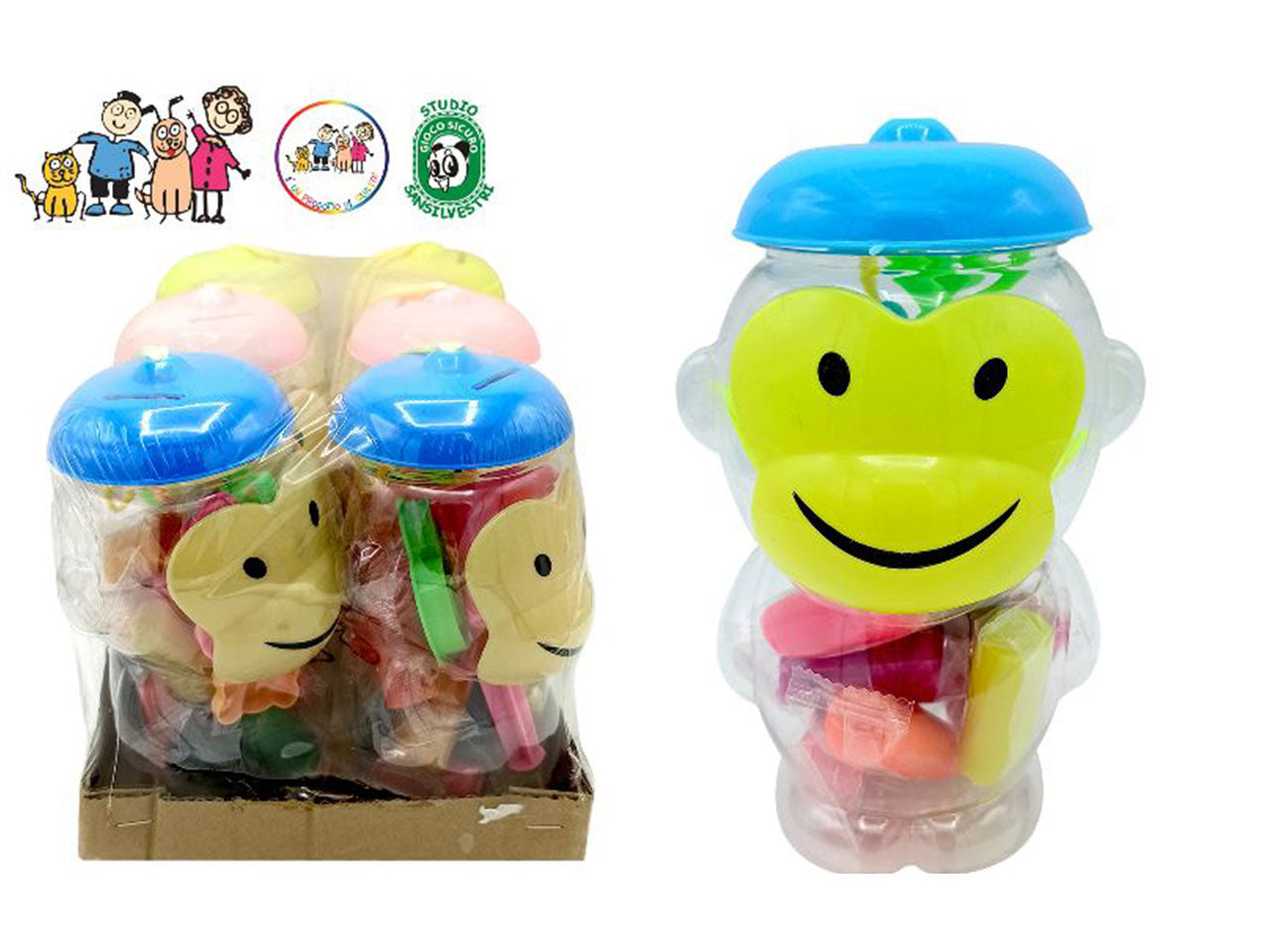 Plastilina tutteforme scimmia 16cm 12 pezzi piu' 3 forme
