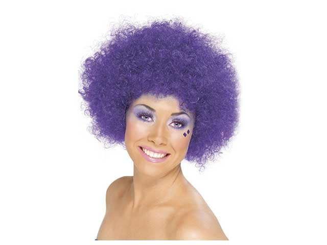 Parrucca riccia lilla 038757 $