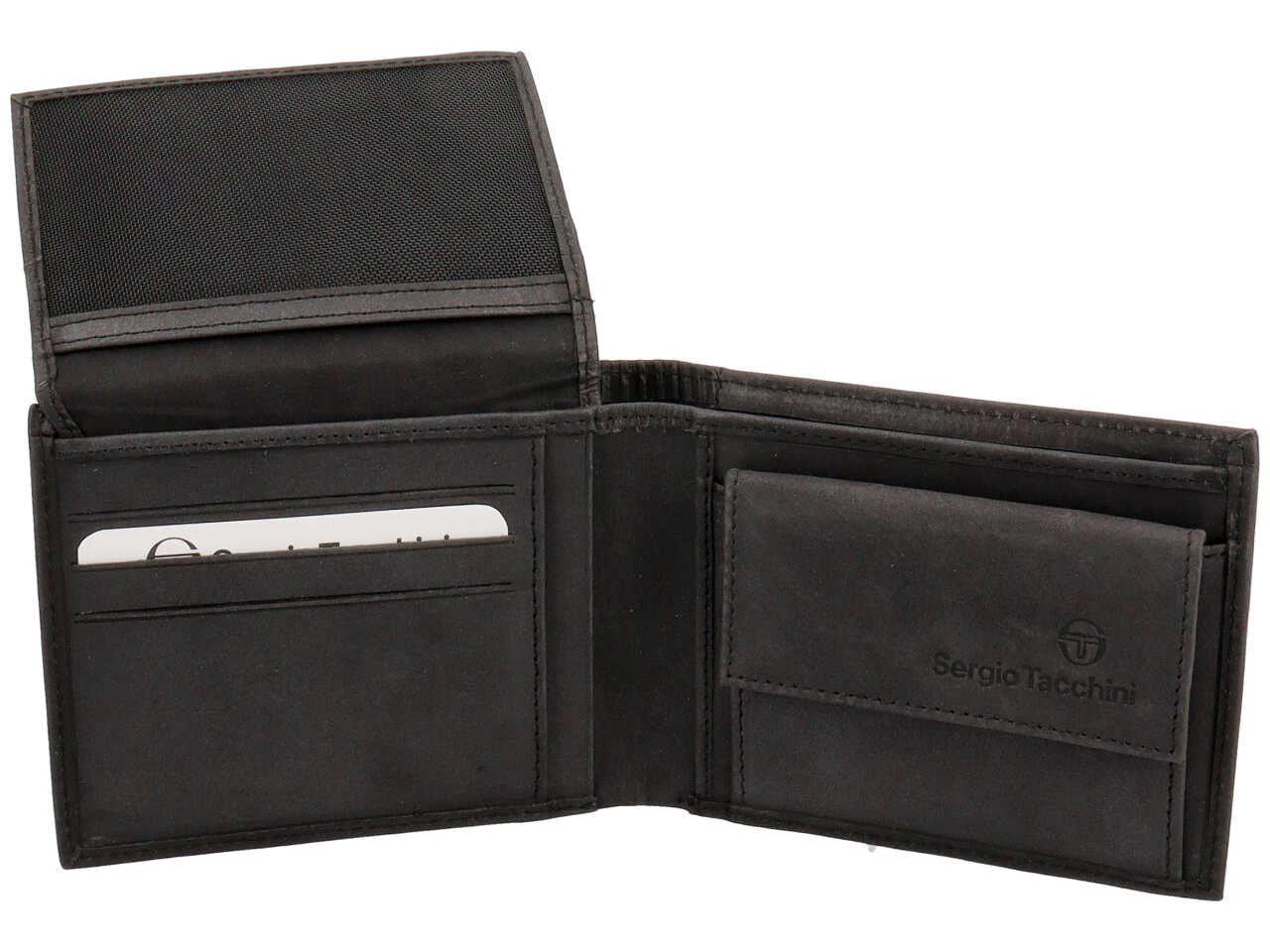 sergio tacchini portafogli da uomo nero