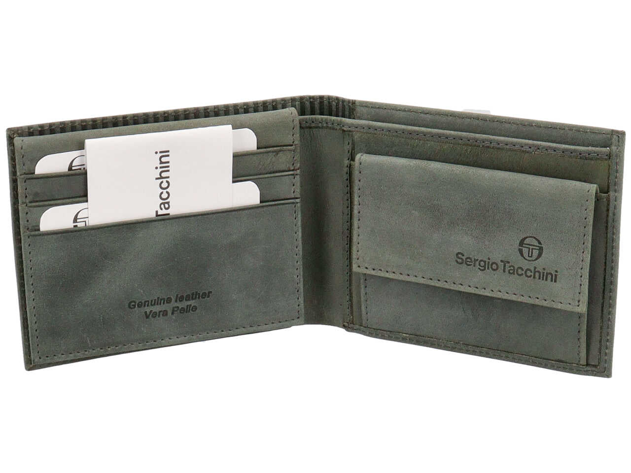 sergio tacchini portafogli da uomo grigio