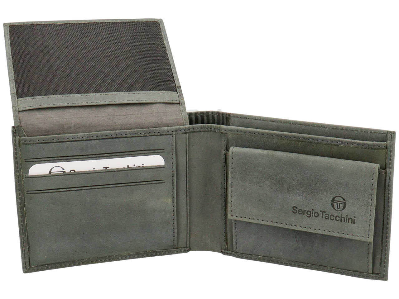 sergio tacchini portafogli da uomo grigio