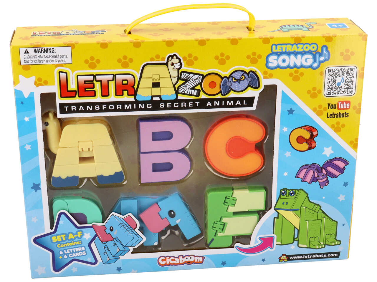 Letrazoo set da 6 lettere a-f