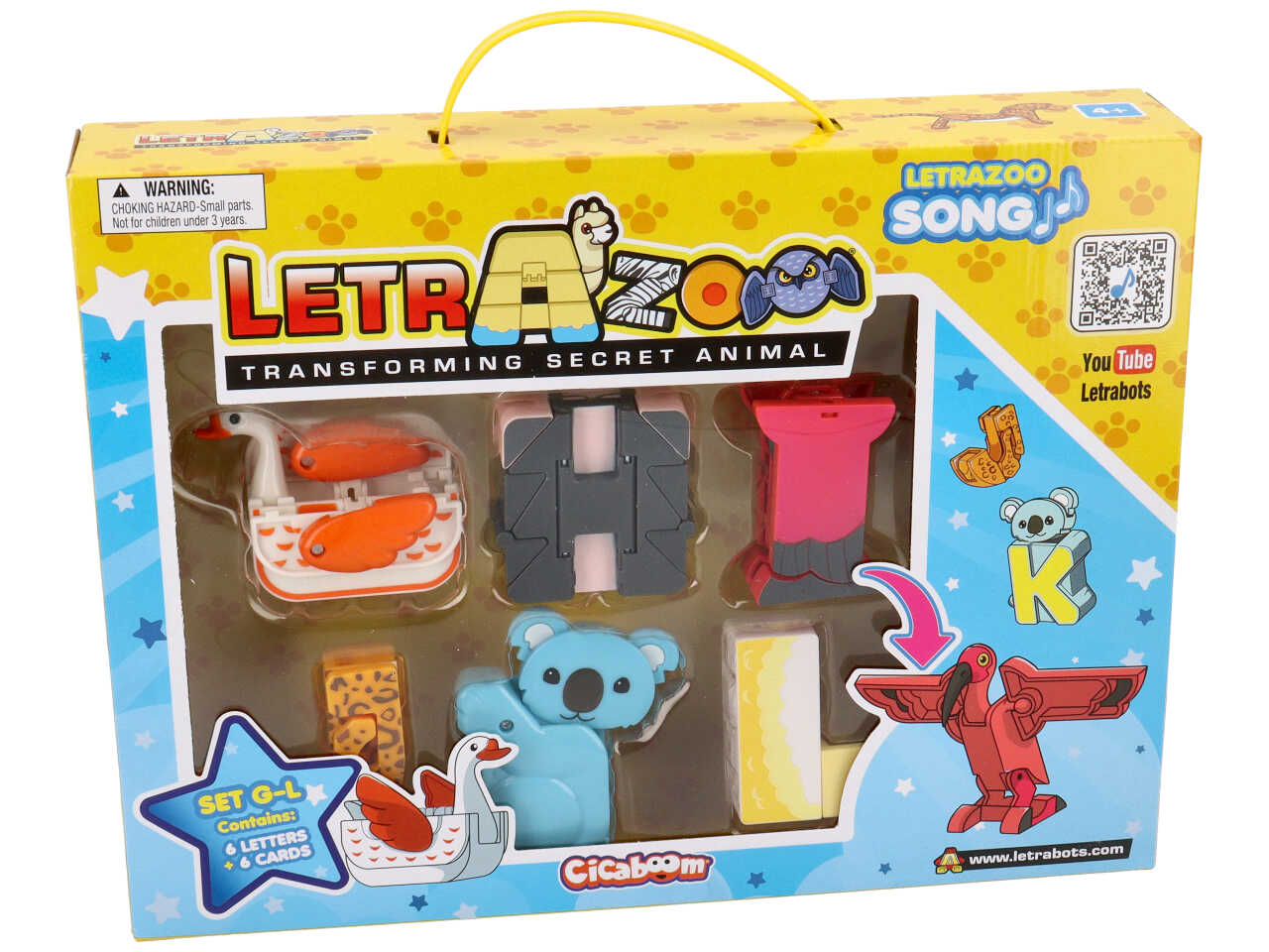 Letrazoo set da 6 lettere g-m
