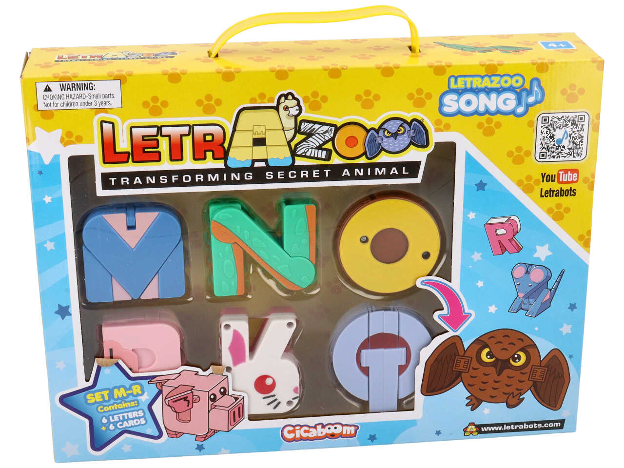 Letrazoo set da 6 lettere n-s