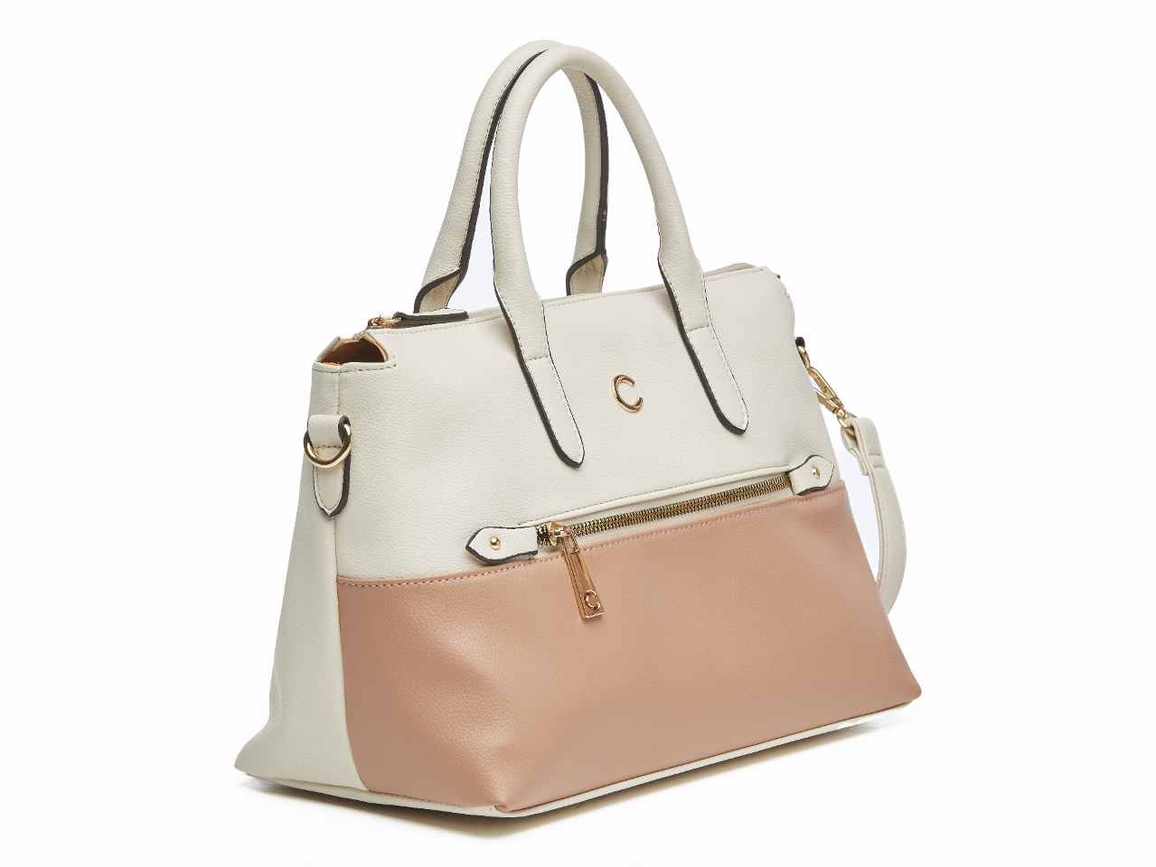 Borsa da donna first collection a mano colore bianco composizione: 100% pelle sintetica