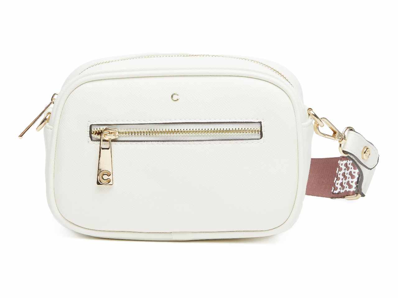 Borsa da donna peggy collection reportina colore bianco spento composizione: 100% pelle sintetica