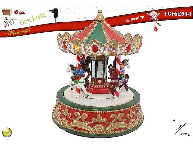 Giostrina 19x19x23 con movimento /led/musica